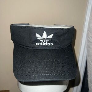 adidas Black Visor with White Trefoil Embroidery